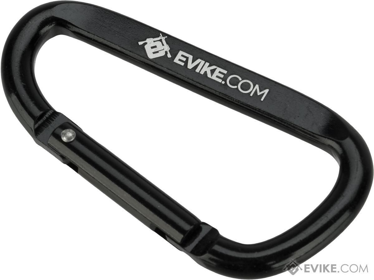 Licensed QD Tactical Metal Carabiner Type Keychain (Color:  Black), Evike Stuff, e-SWAGG