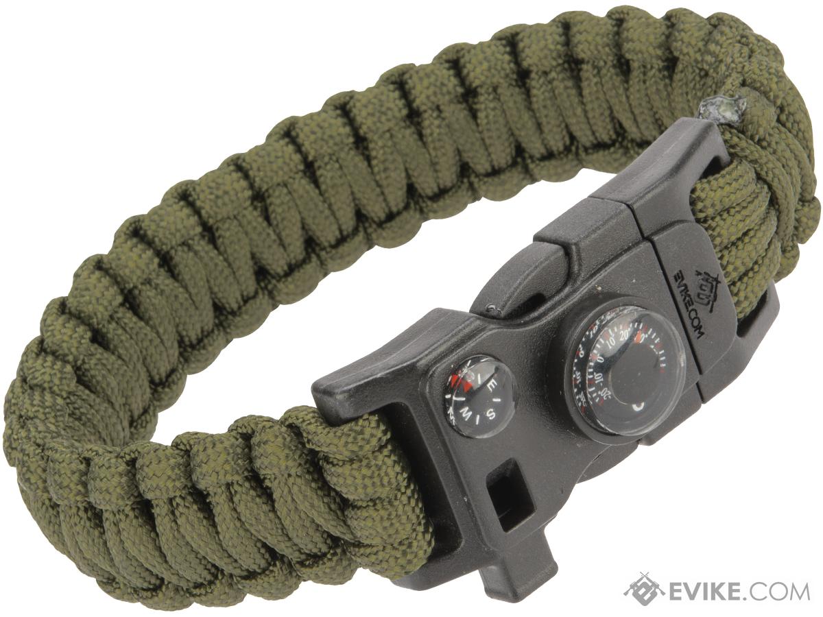 1PCS Outdoor Survival Gear Escape Paracord Bracelet Flint&Whistle&Compass  Outdoor Camping Tools Bracelet Multifonction Survie 5 In 1 Multifunction |  Wish
