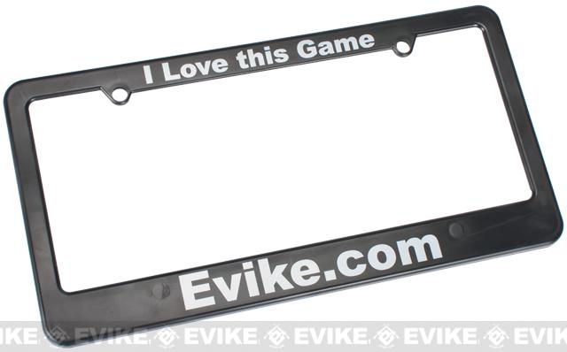 I LOVE THIS GAME Tactical Airsoft License Plate Frame, Evike  Stuff, e-SWAGG