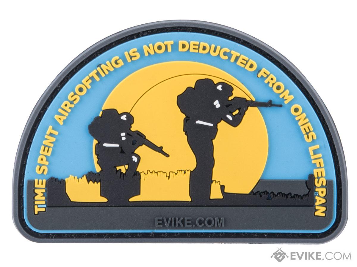 Time Spent Airsofting PVC Morale Patch