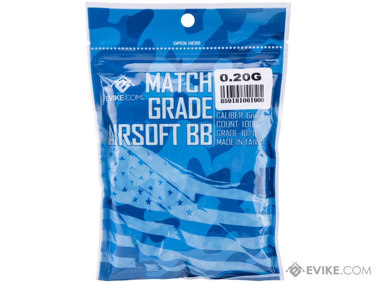 Evike.com Match Grade 6mm Airsoft BBs - 1000 Rounds (Weight: .20g / Light Blue)