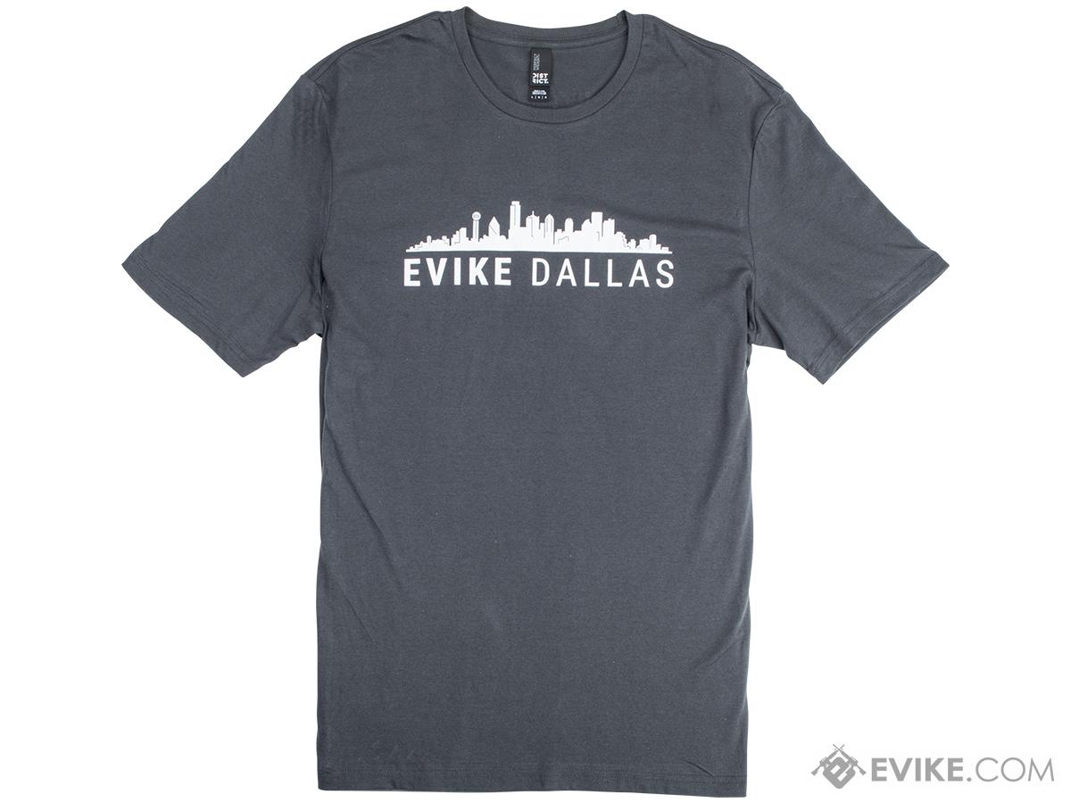 Evike Exclusive Evike Dallas Casual Graphic Tee (Color: Black / Small)