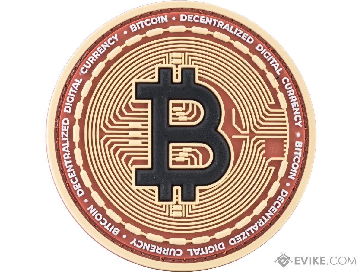 Evike.com 3D Cryptocurrency PVC Morale Patch (Color: Bitcoin / Tan)