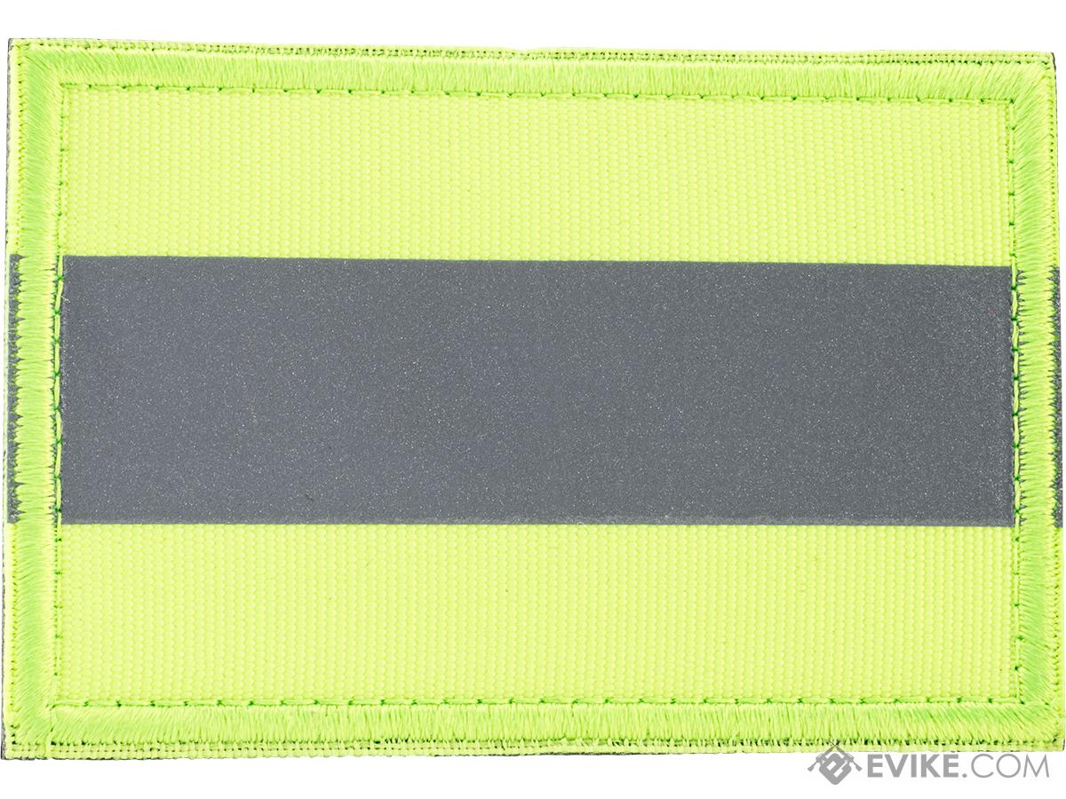 Evike.com IR Reflective Nylon Embroidered Patch (Color: Neon Yellow / Short)