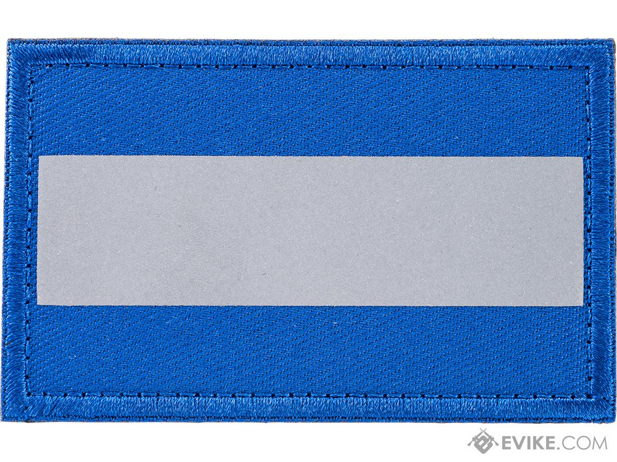 Evike.com IR Reflective Nylon Embroidered Patch (Color: Blue / Short)