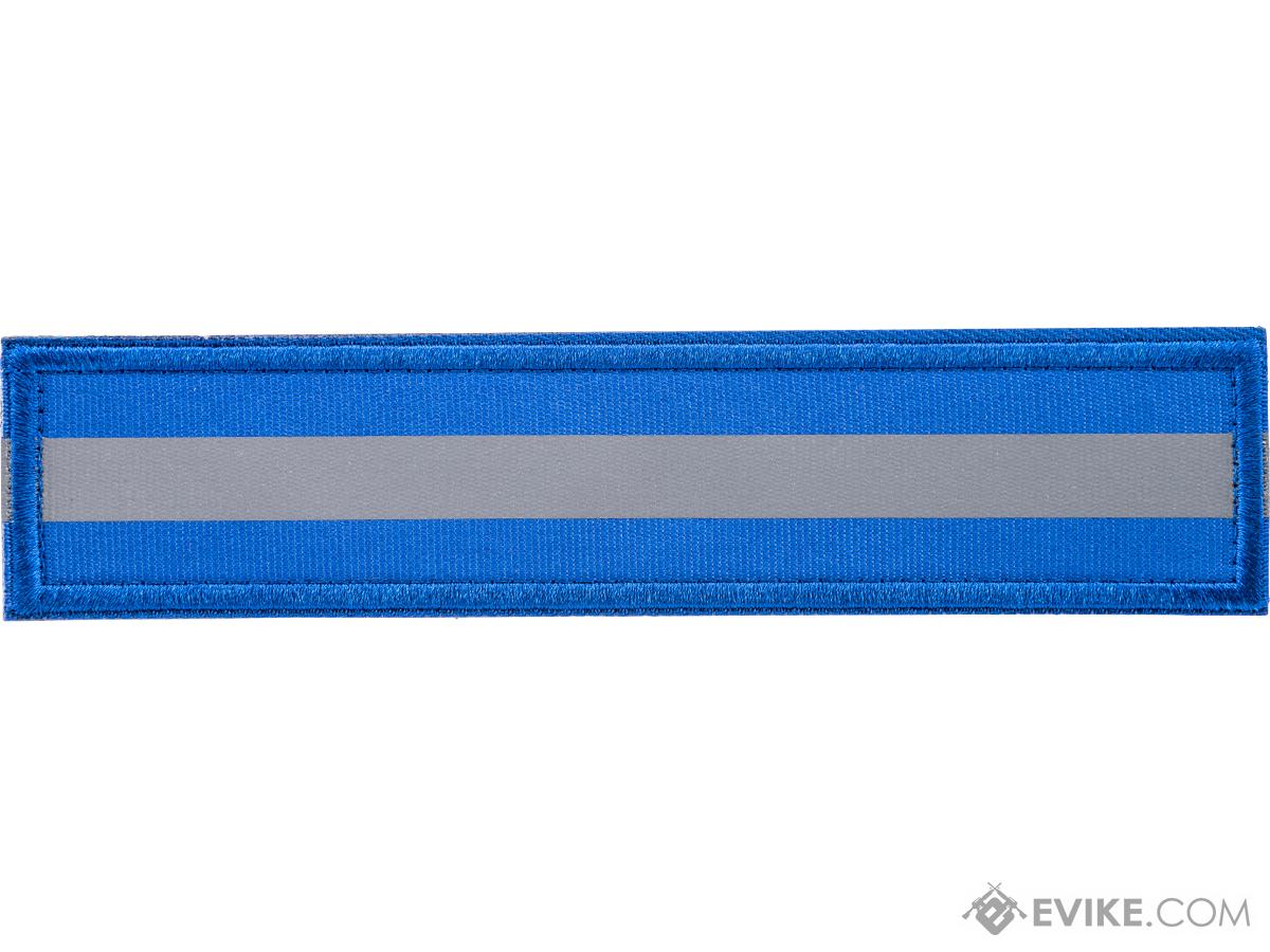 Evike.com IR Reflective Nylon Embroidered Patch (Color: Blue / Long)