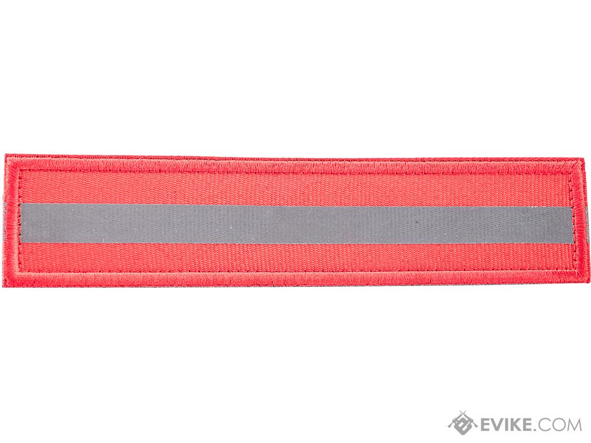 Evike.com IR Reflective Nylon Embroidered Patch (Color: Red / Long)