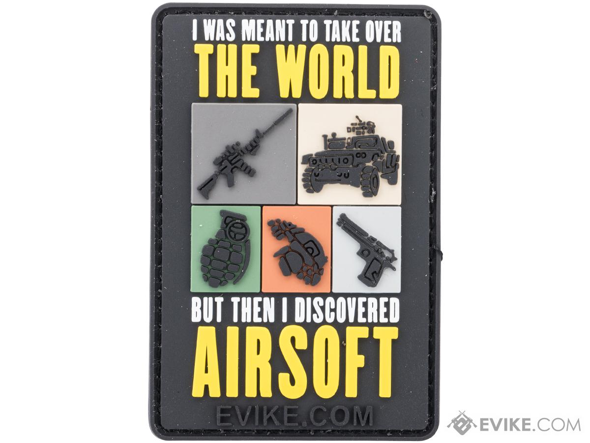 Evike.com Take Over the World PVC Morale Patch (Style: Airsoft)