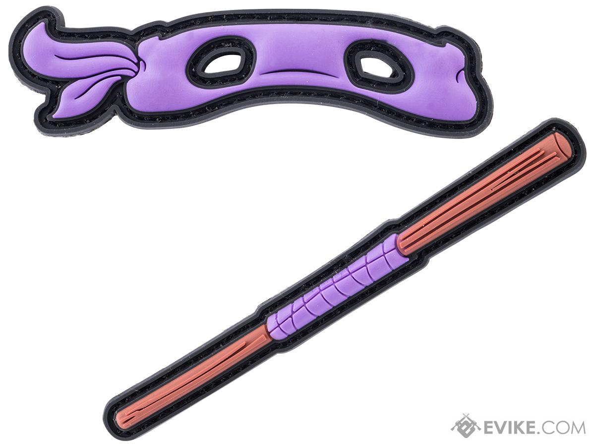 Evike.com Teenage Mutant Shinobi Doge PVC Morale Patch (Model: Purple Mask / Bow Staff)