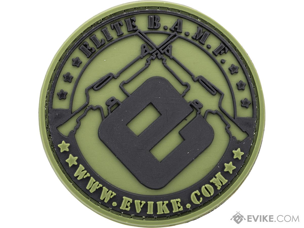 Evike.com Elite B.A.M.F. PVC Hook and Loop Patch (Color: OD & Black)