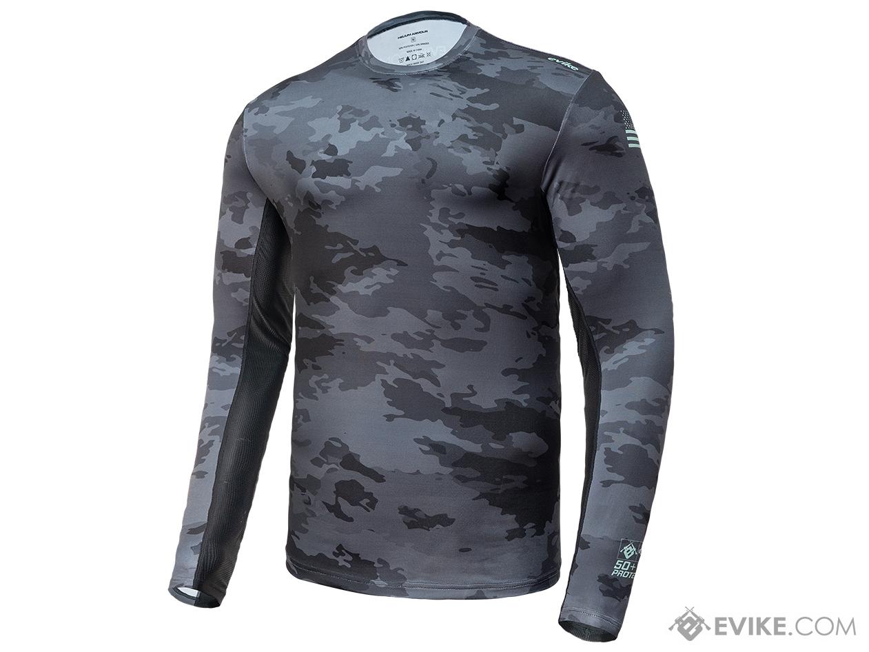 Helium Armour UPF50 Body Protective Battle Shirt for Fishing /  Airsoft (Color: Black Camo / 2XL), Evike Stuff, e-SWAGG