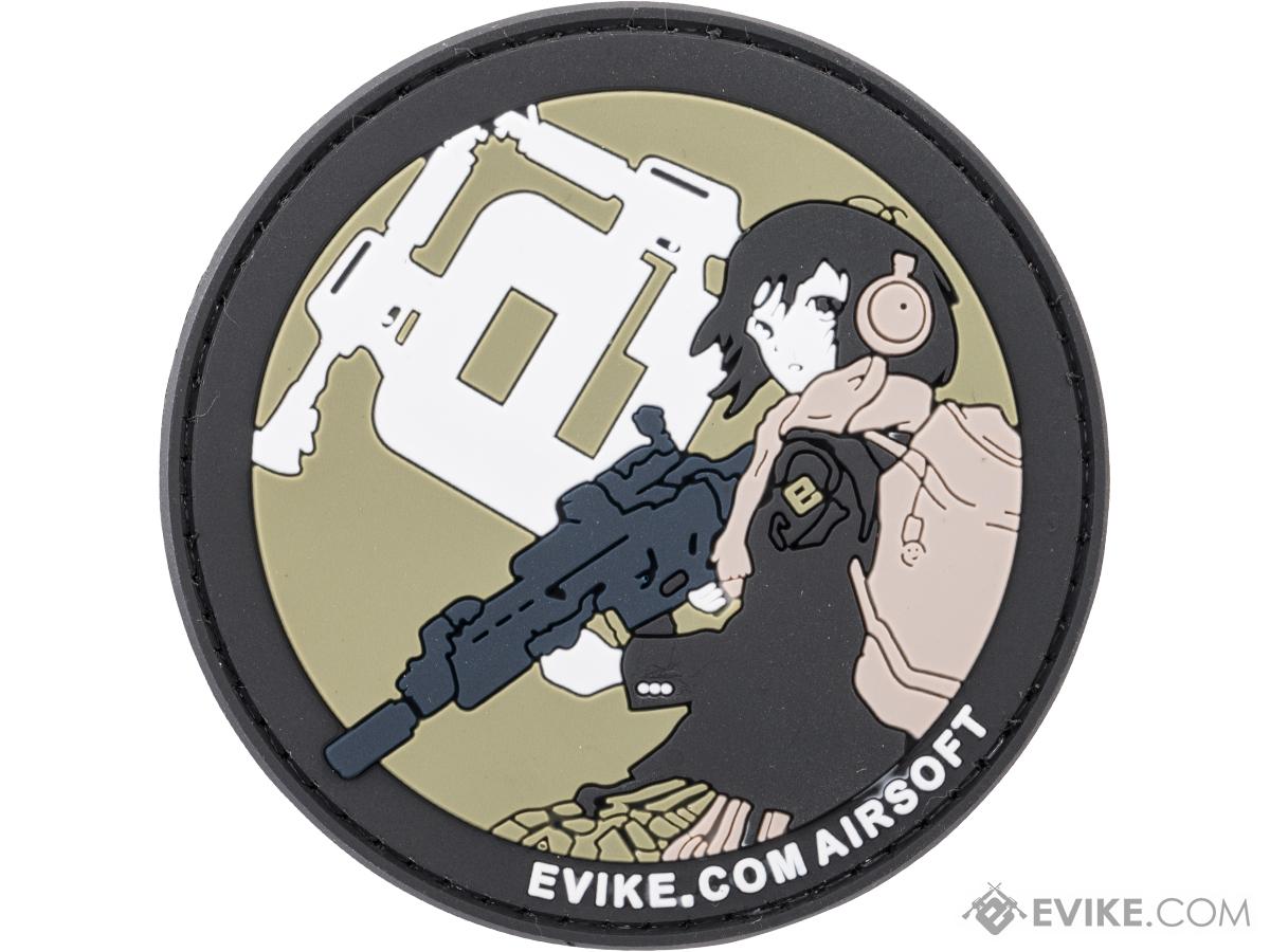 Evike.com Gunner Girl Airsoft PVC Hook and Loop Patch