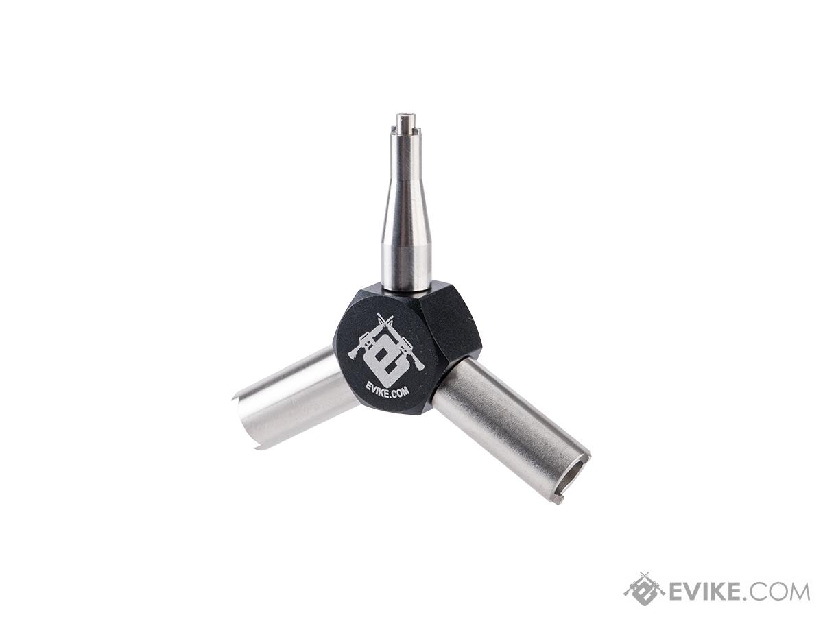 Evike.com Precision Stainless Steel Airsoft GBB Triple Gas Valve Key