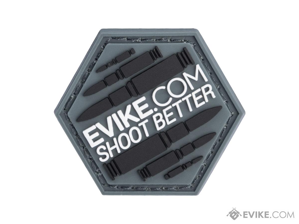 Operator Profile PVC Hex Patch Evike Series 3 (Model: Shoot Better / Grey)