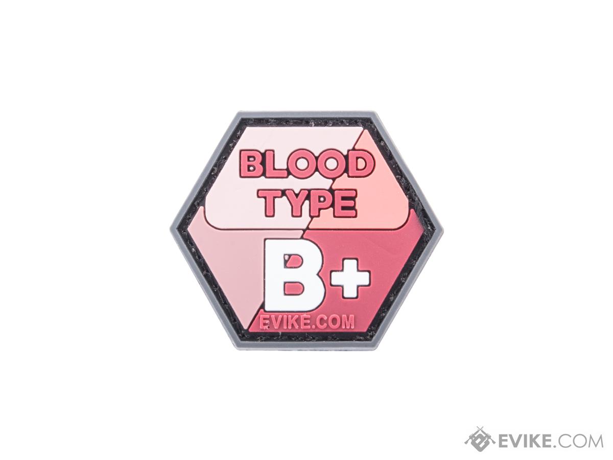 Operator Profile PVC Hex Patch  Blood Type Series (Color: Pink / B Positive)