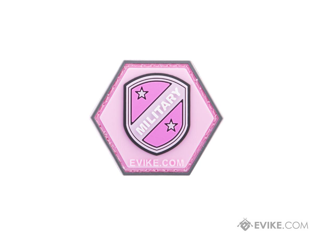Operator Profile PVC Hex Patch Freedom! Series 1 (Model: Military Shield - Pink)