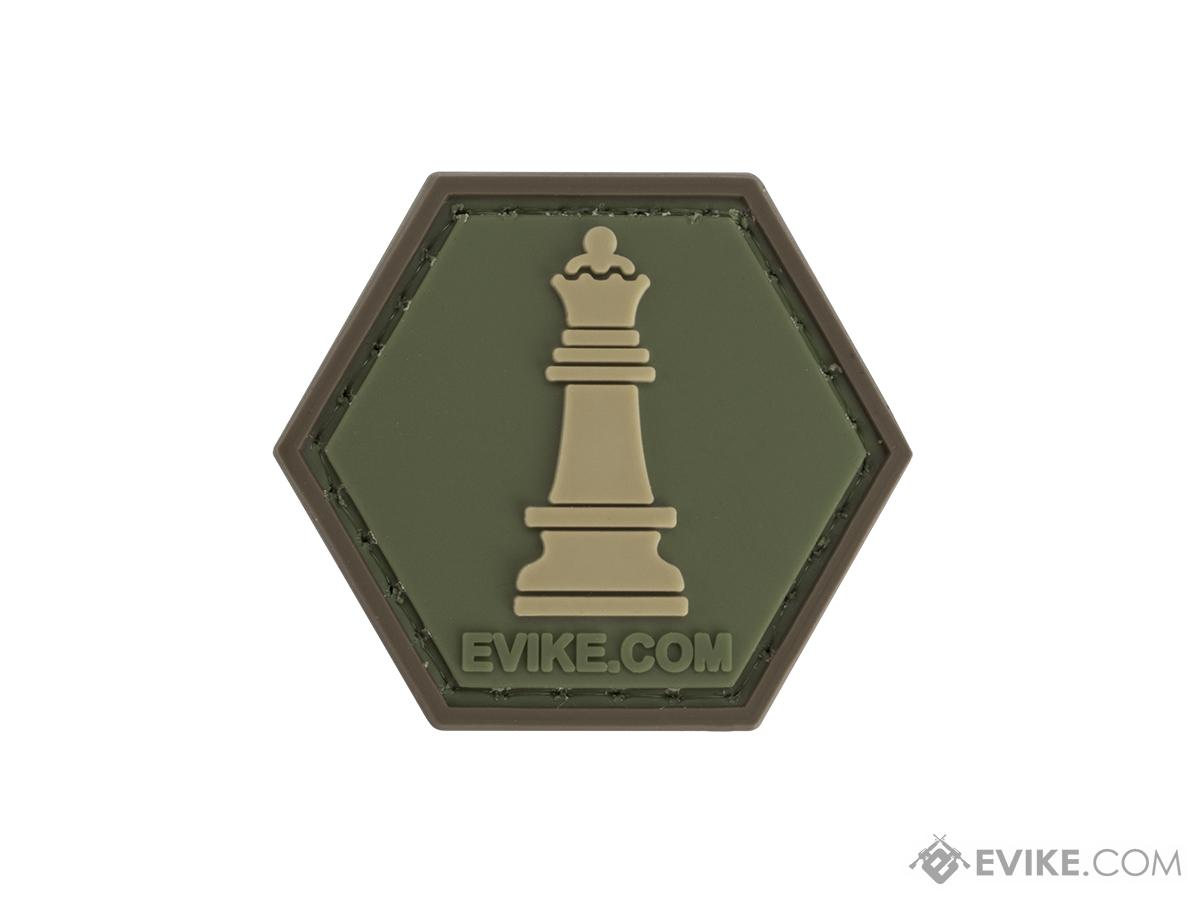 Operator Profile PVC Hex Patch  Chess Series (Piece: Queen / OD Green)