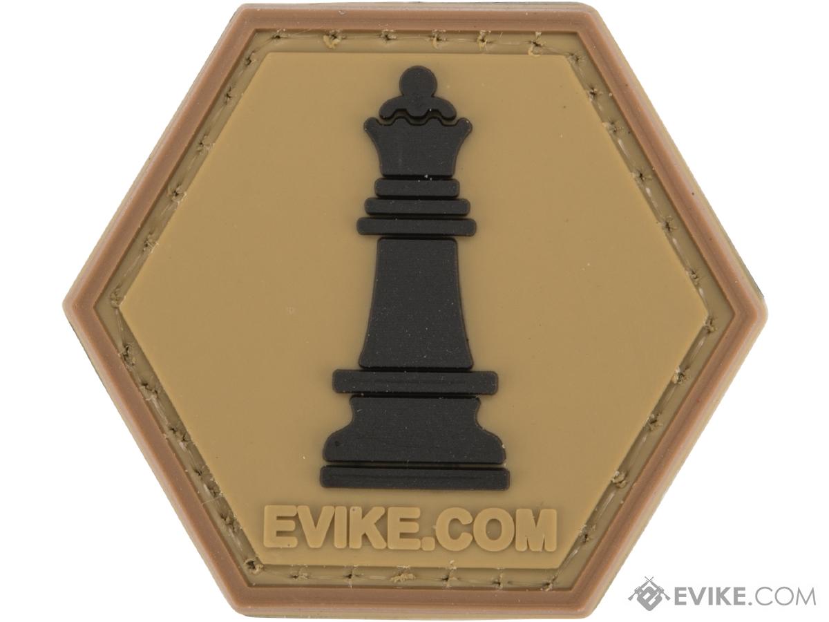 Operator Profile PVC Hex Patch Chess Series (Piece: Queen / Tan)