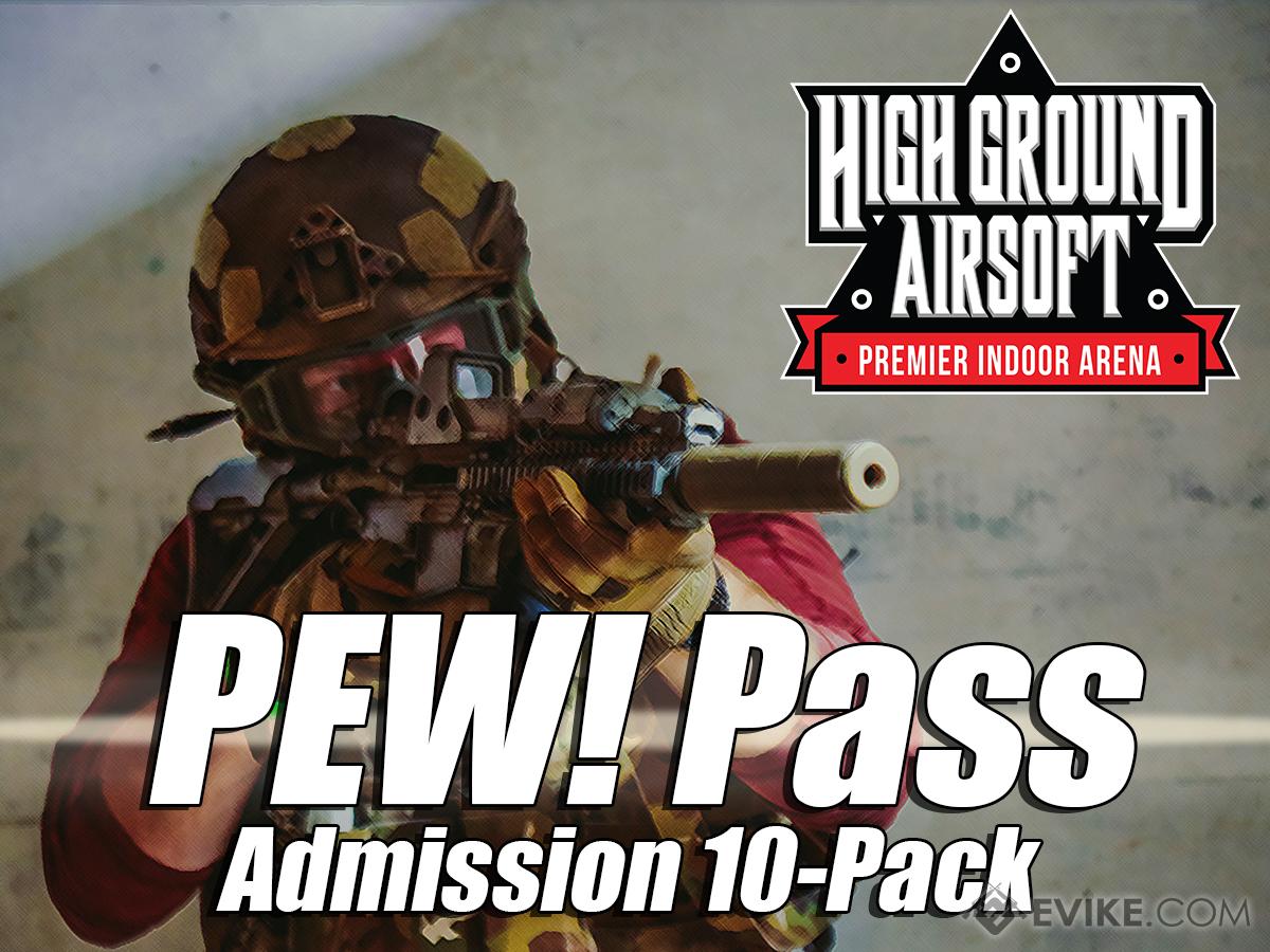 High Ground Airsoft PEW! Pass (Type: Regular Admission 10 Entries)