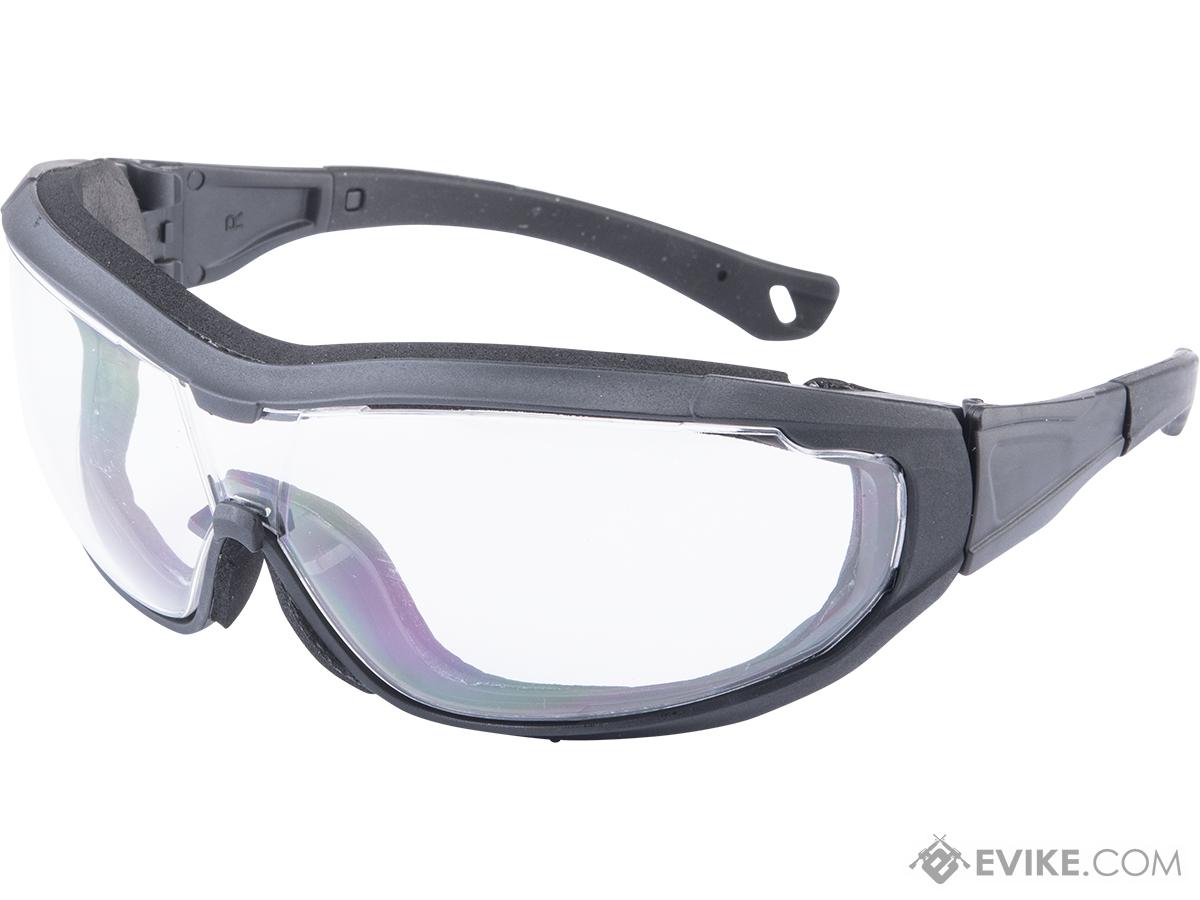 Evike.com ANSI Rated Aegis Anti-Fog Tactical Goggles (Color: Black / Clear Lens)