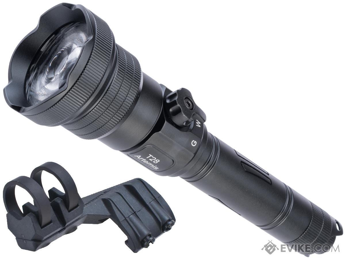 Evike.com Exclusive Brinyte T28 Artemis Switch Zoomable Handheld Flashlight (Package: Black w/ Magpul Offset Mount-Left Hand)