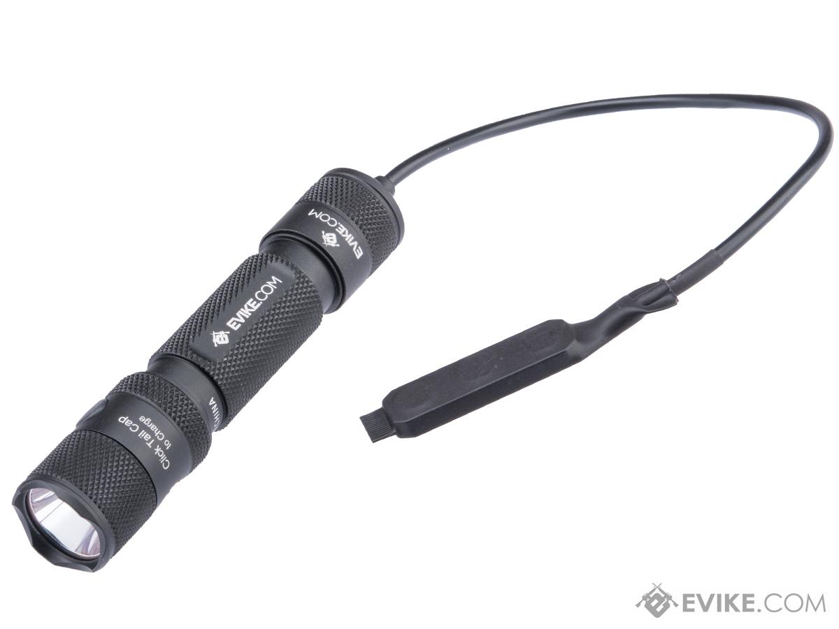 Evike.com Exclusive PowerTac M5 Rechargeable Tactical Flashlight (Package: Light + Remote Pressure Switch)