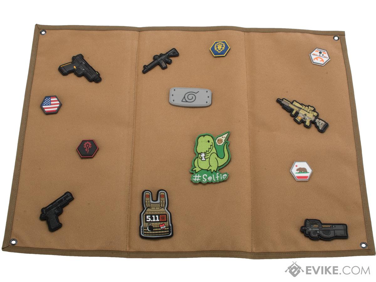 Evike.com Hook & Loop Patch Wall / Patch Holder (Color: Coyote Brown / Small)
