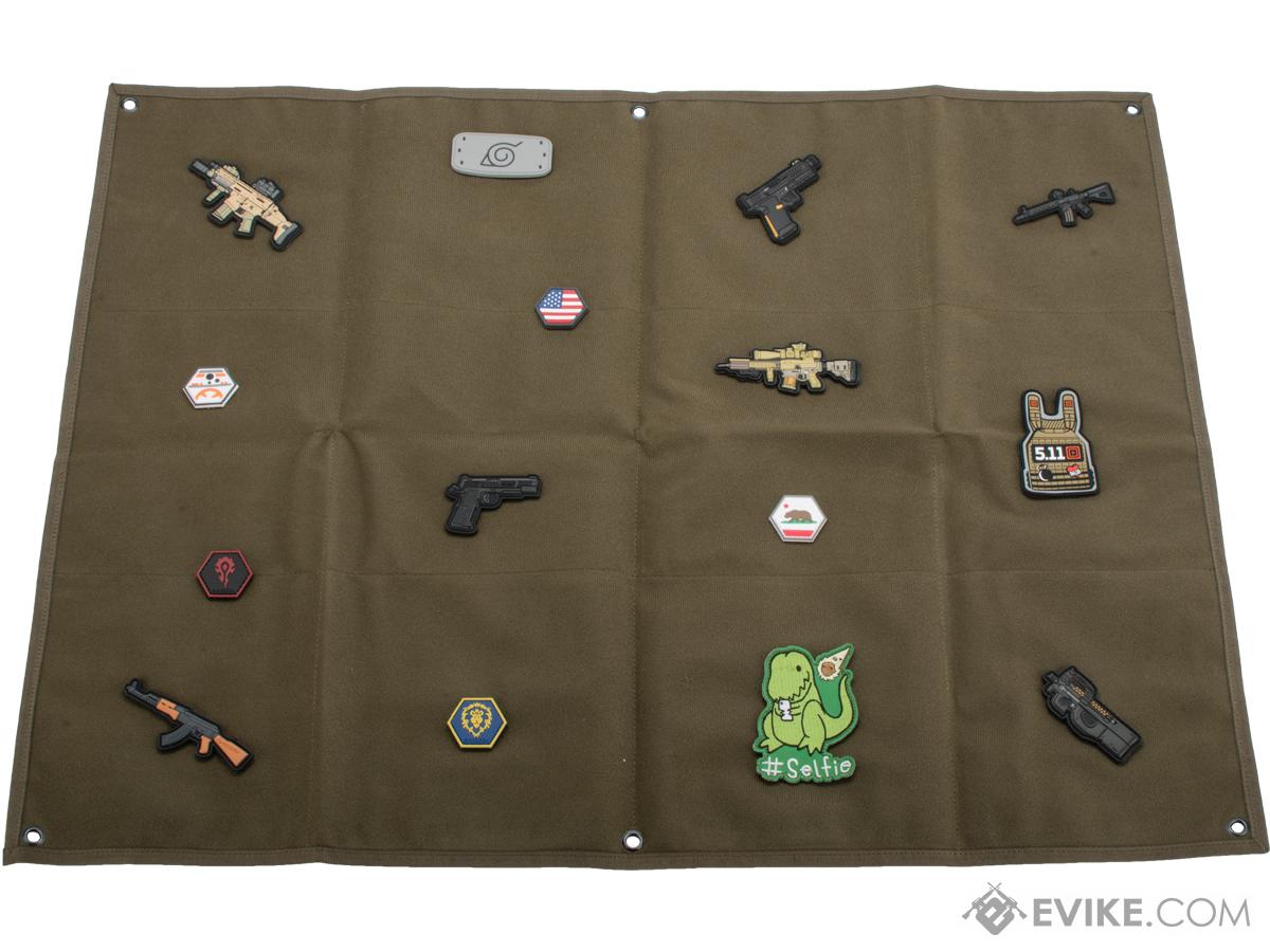 Velcro panel for patches, velcro display