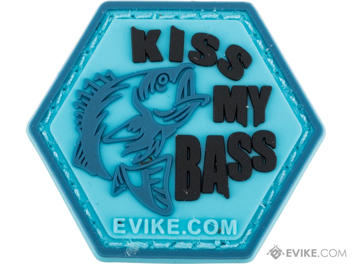 Operator Profile PVC Hex Patch Fishing Series 1 (Style: Kiss My Bass),  Tactical Gear/Apparel, Patches -  Airsoft Superstore
