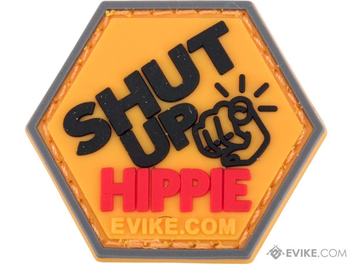 Operator Profile PVC Hex Patch Catchphrase Series 5 (Style: Shut Up Hippie)