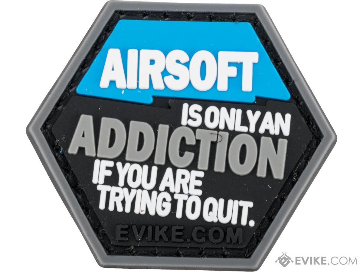 Operator Profile PVC Hex Patch iAirsoft Series 1 (Model: Airsoft Addiction / Blue)