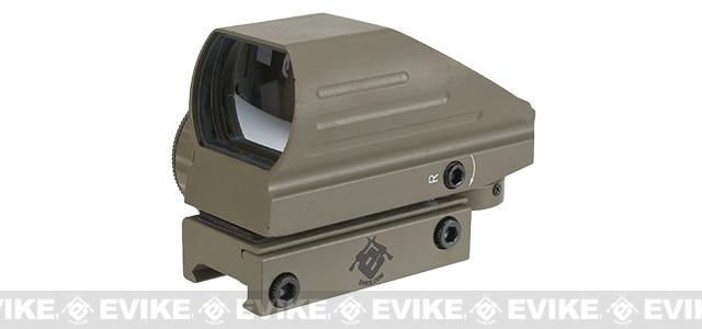 Evike Electro Illuminating Red/Green Dot Sight Scope with Warfare Reticles (Color: Tan)