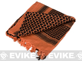 Matrix Woven Coalition Desert Shemagh / Scarves (Color: Orange - Black)