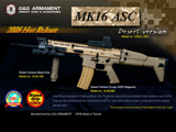 z G&G Full Metal MK16 ASC Light Full Size Airsoft AEG Rifle (Desert Tan)
