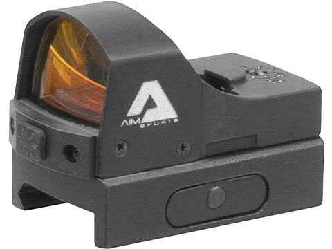 AIM Sports 1x24 Sub-Compact Pistol Red Dot Sight w/ Push Button Activation