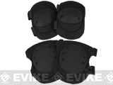 Avengers Special Operation Tactical QD Knee Pad / Elbow Pad Set (Color: Black)