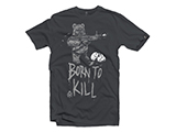 Black Rifle Division Born to Kill T-shirt - Grey (Size: Large)