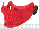 Avengers Skull Iron Face Lower Half Mask (Color: Dark Red Skeleton)