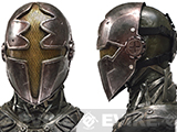 Evike.com R-Custom Fiberglass Wire Mesh Gold Paladin Mask Inspired by Hellgate