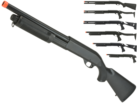 CYMA Standard M870 3-Round Burst Multi-Shot Shell Loading Airsoft Shotgun 