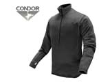 Condor Cold Weather BASE II Zip Pullover - Black (Size: Small)