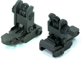 Avengers M4 M16 300 & 600M Style Flip-up Rear Sight for Airsoft Rifles - Black