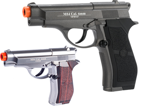 WG Full Metal M84 Compact Airsoft CO2 Powered Airsoft Gas Pistol 