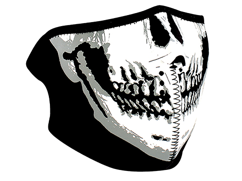 Zan Neoprene 1/2 Face Mask (Color: Skull Face)