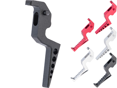 Action Army T10 CNC Aluminum Trigger for VSR-10 Airsoft Spring Sniper Rifles (Model: Type B / Black)