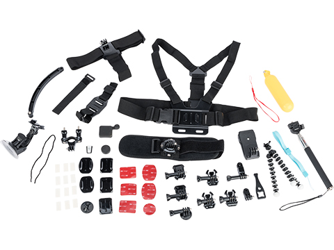 Ausek Sport Cameras Accessory Pack for Ausek and GoPro Style Action Cameras (Model: 50-piece Kit)