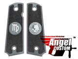 Angel Custom CNC Machined Tac-Glove Universal Grips for 1911 Series Pistols (Color: Dark Grey / Virgo)