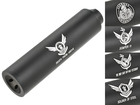 Angel Custom Mock Suppressor for Airsoft GBB Pistols (Version: Death From Above / 14mm Negative)