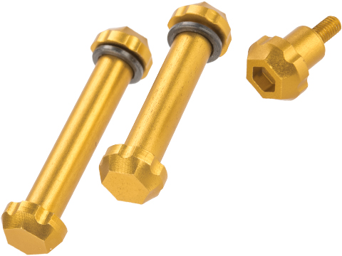 Angel Custom HEX Take Down Pin Set for M4/M16 Series Airsoft AEGs (Color: Gold)