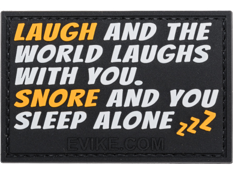 Laugh and the World Laughs PVC Morale Patch